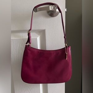 Coach red leather purse